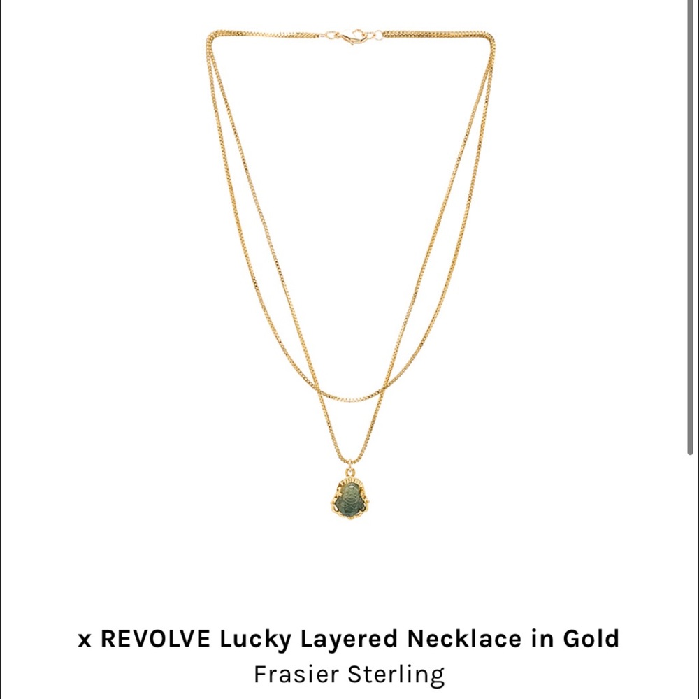x REVOLVE Frazier Sterling Lucky Buddha Necklace